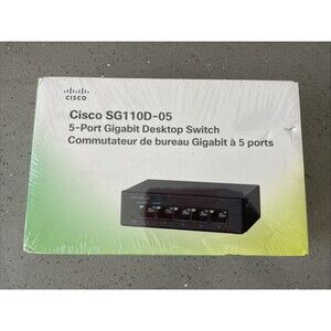 Cisco Small Business 5-Port GigaBit Desktop Switch SG100D-05 NEW